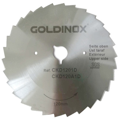 Lame lisse Ø120mm (x1) pour couteau à kebab DOST 120 Lame lisse Ø120mm (x1) pour couteau à kebab DOST 120