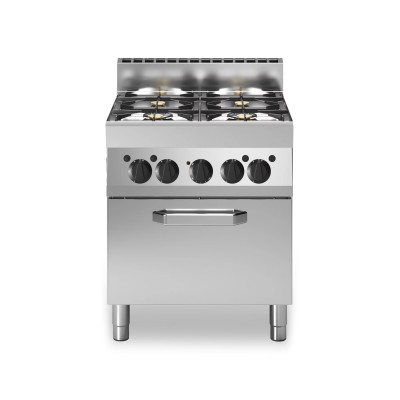Cuisinière gaz 4 feux (17,2 kW) sur four électrique (3.96 kW) PREMIUM / GOLDINOX Cuisinière gaz 4 feux (17,2 kW) sur four électrique (3.96 kW) PREMIUM / GOLDINOX