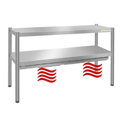 Passe-plat inox chauffant 1200 x 350 mm - Hauteur 700 mm PREMIUM / GOLDINOX Passe-plat inox chauffant 1200 x 350 mm - Hauteur 700 mm PREMIUM / GOLDINOX
