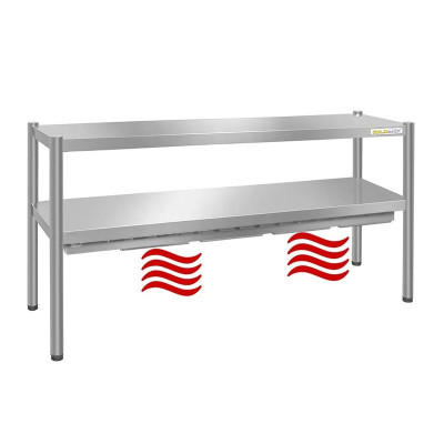 Passe-plat inox chauffant 2000 x 350 mm - Hauteur 700 mm PREMIUM / GOLDINOX Passe-plat inox chauffant 2000 x 350 mm - Hauteur 700 mm PREMIUM / GOLDINOX