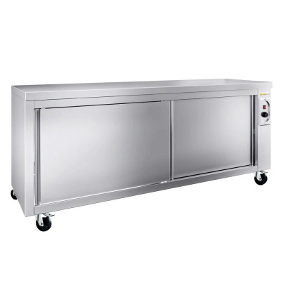 Meuble bas inox chauffant 2000 x 600 mm sur roulettes PREMIUM / GOLDINOX Meuble bas inox chauffant 2000 x 600 mm sur roulettes PREMIUM / GOLDINOX