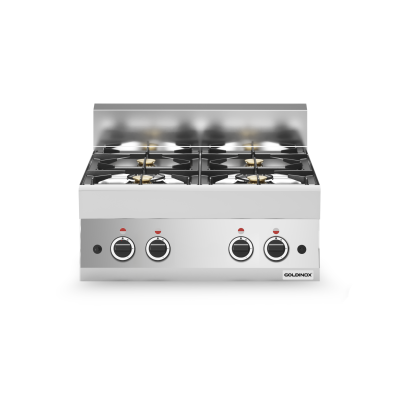 Cuisinière à gaz 4 brûleurs (17,2 kW) à poser PREMIUM / GOLDINOX