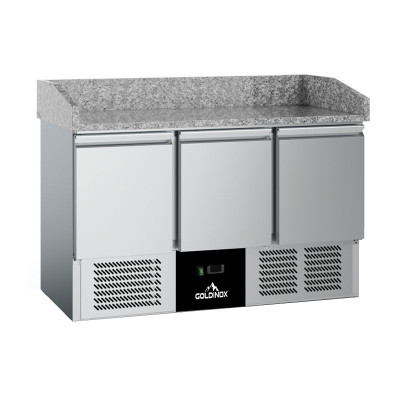 Meuble à pizza réfrigéré 3 portes compact PREMIUM - GOLDINOX
