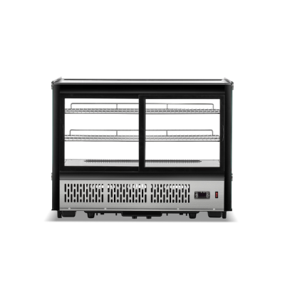 Vitrine réfrigérée positive de comptoir noire 160 Litres PREMIUM - GOLDINOX Vitrine réfrigérée positive de comptoir noire 160 Litres PREMIUM - GOLDINOX