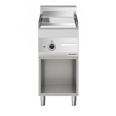 Plaque de cuisson électrique 400 mm lisse chromée (4,5 kw) à poser PREMIUM / GOLDINOX