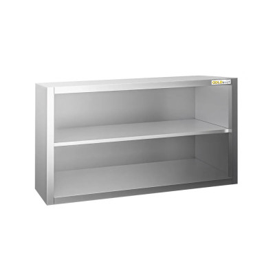 Placard mural inox 1200x400 mm - Hauteur 650 mm ouvert PREMIUM - GOLDINOX