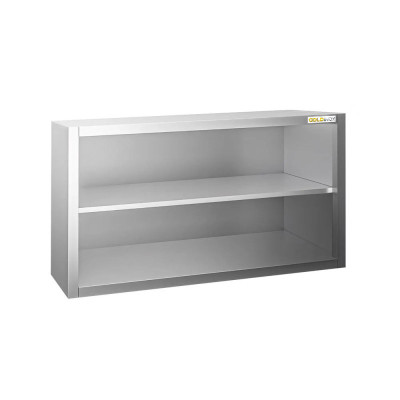 Placard mural inox 1200 x 400 mm / Hauteur 650 mm avec portes coulissantes PREMIUM / GOLDINOX