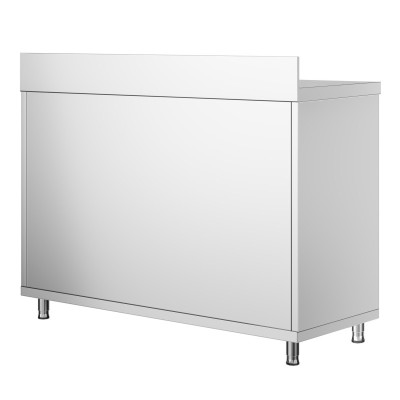 Meuble bas inox 1800 x 800 mm adossée / GOLDINOX