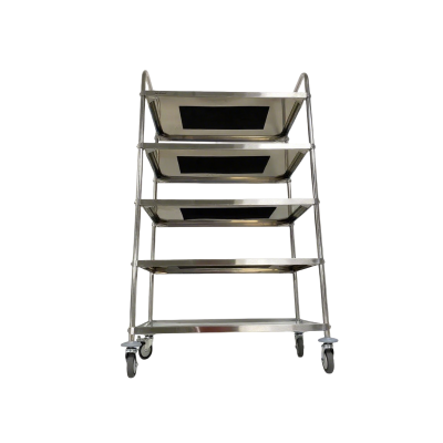 Chariot de service 860 x 530 mm - 5 niveaux PREMIUM / GOLDINOX