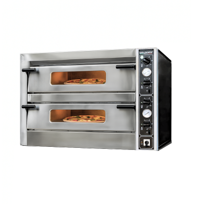 Four à pizza double électrique 6 + 6 x Ø34 cm LARGE (12 kW - 380V) PREMIUM / GOLDINOX Four à pizza double électrique 6 + 6 x Ø34 cm LARGE (12 kW - 380V) PREMIUM / GOLDINOX