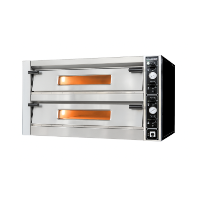 Four à pizza double électrique 6 + 6 x Ø34 cm LARGE (12 kW - 380V) PREMIUM / GOLDINOX Four à pizza double électrique 6 + 6 x Ø34 cm LARGE (12 kW - 380V) PREMIUM / GOLDINOX