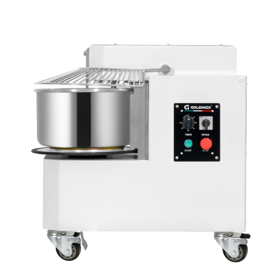 Pétrin à pâte 50 Litres sur roulettes 2 vitesses avec tête relevable et cuve extractible PREMIUM - GOLDINOX Pétrin à pâte 50 Litres sur roulettes 2 vitesses avec tête relevable et cuve extractible PREMIUM - GOLDINOX