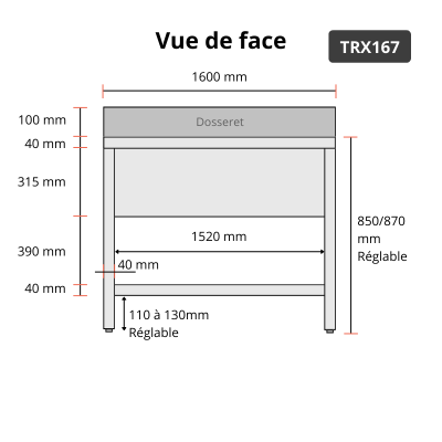 Plonge inox 1 grande cuve - 1600 x 700 mm / GOLDINOX Plonge inox 1 grande cuve - 1600 x 700 mm / GOLDINOX