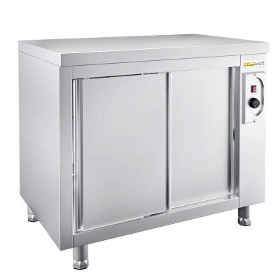 Meuble bas inox chauffant 1000 x 600 mm ECO / GOLDINOX