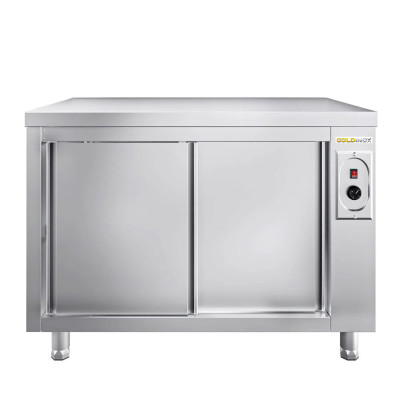 Meuble bas inox chauffant 1000 x 600 mm ECO / GOLDINOX