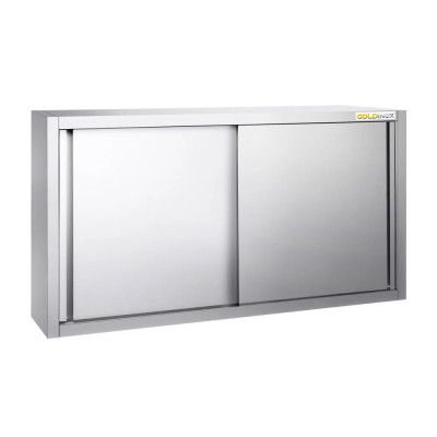 Placard mural inox 1400x400 mm - Hauteur 800 mm ouvert PREMIUM - GOLDINOX Placard mural inox 1400x400 mm - Hauteur 800 mm ouvert PREMIUM - GOLDINOX