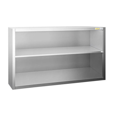 Placard mural inox 1500x400 mm - Hauteur 800 mm ouvert PREMIUM - GOLDINOX Placard mural inox 1500x400 mm - Hauteur 800 mm ouvert PREMIUM - GOLDINOX