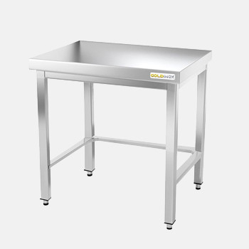 Table de travail inox avec renfort profondeur 500 mm