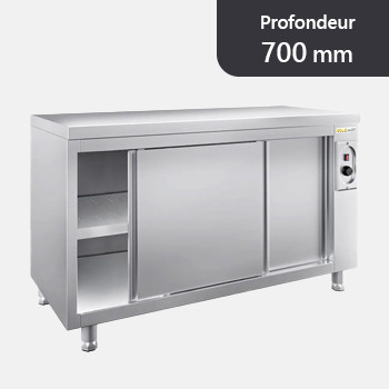 Armoire chauffante avec portes coulissantes profondeur 700 mm