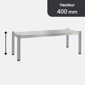 Passe-plat inox Hauteur 400 mm